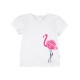 T-krekls Flamingo mazulim, balts