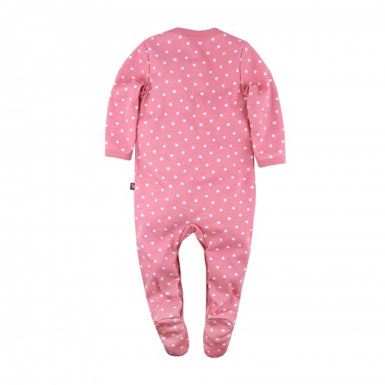 Jumpsuit with legs Farm fun, pink